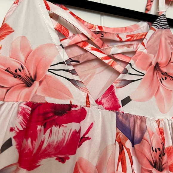 Mia Belle Ruffle sleeve Maxi Dress Size 6- worn once! - Picture 6 of 6